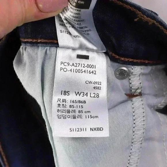 Women's Denizen by Levis Jeans High Rise Straight 38" x 28" - Picture 11 of 12